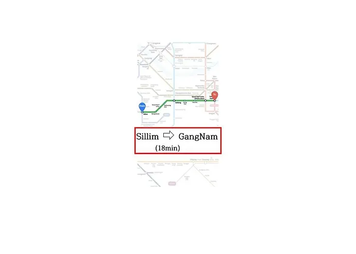 10 Min To Sillim & Seowon Station, Cozy Studio, Luggage Storage アパート *